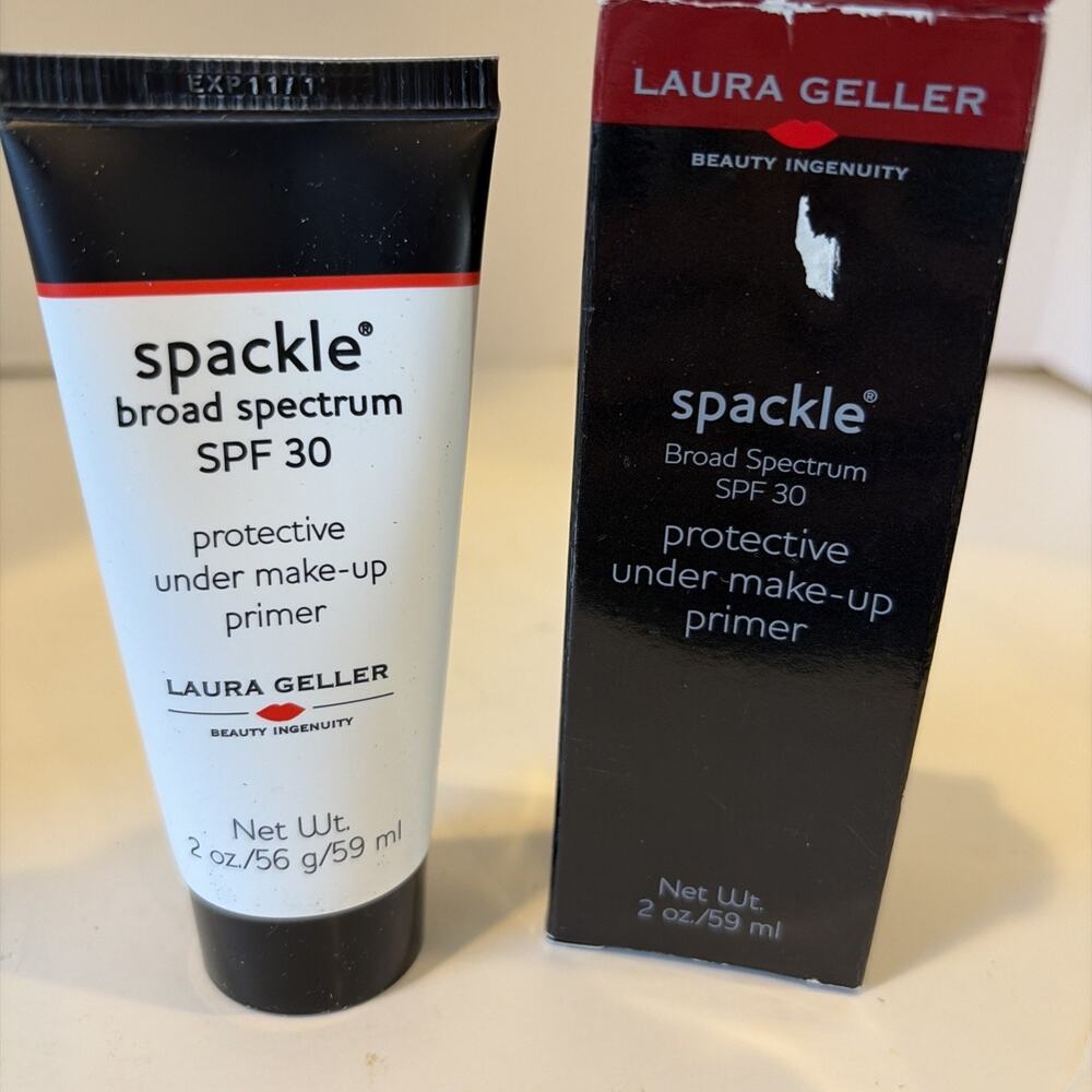 LAURA GELLER SPACKLE Original Under Makeup Face Primer Clear 2 oz Sealed 2017